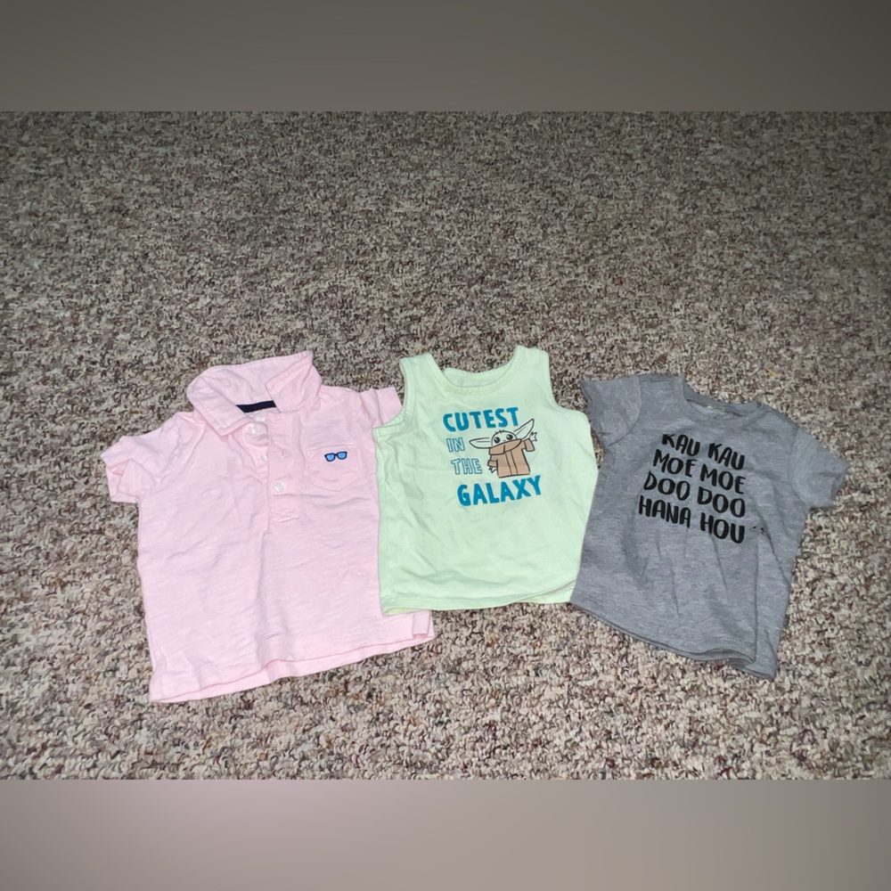 Boys Kids' Shirt Set, Lot of‎ 3, 6 months
